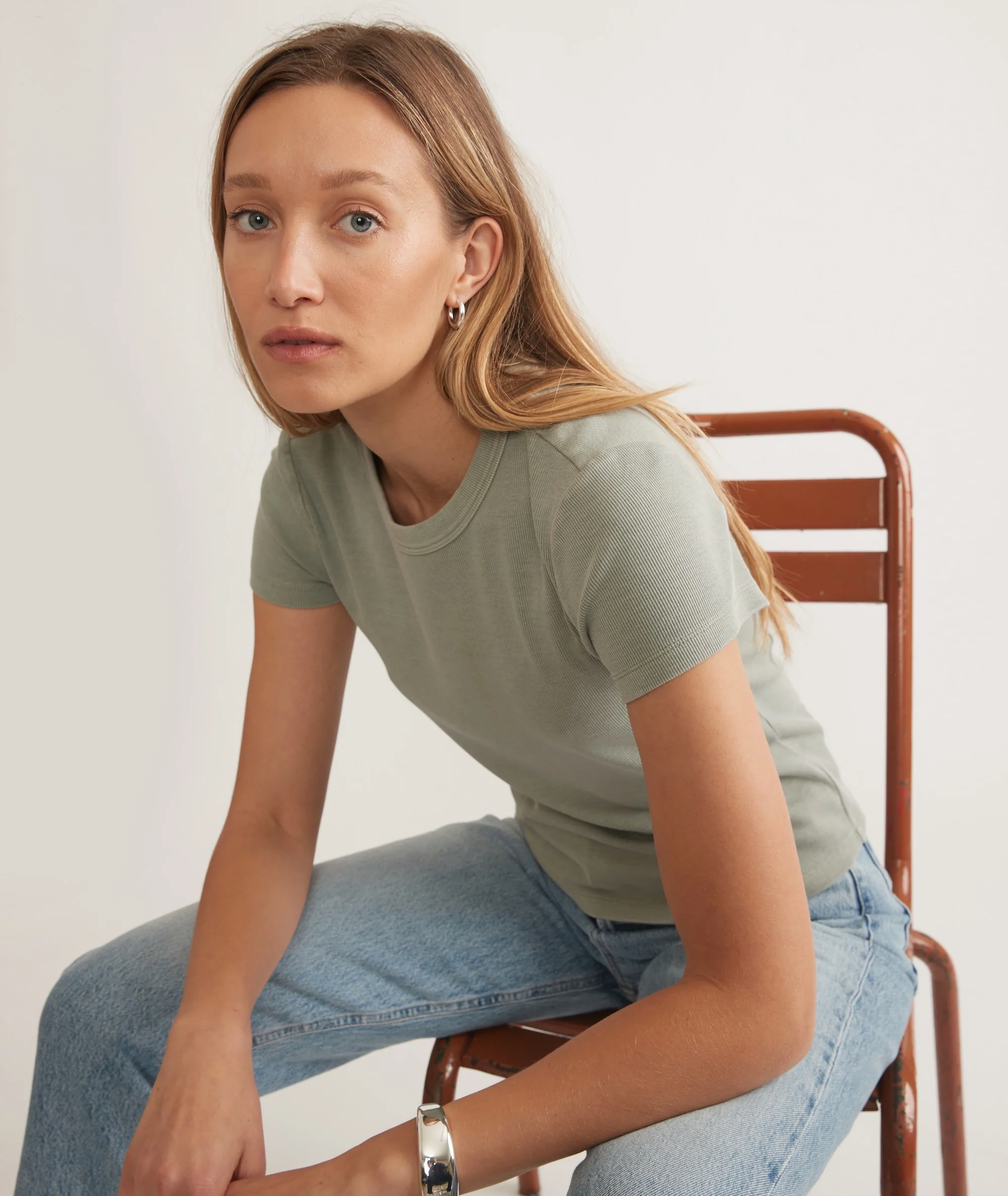 Lexi Rib Sun-In Crew Tee