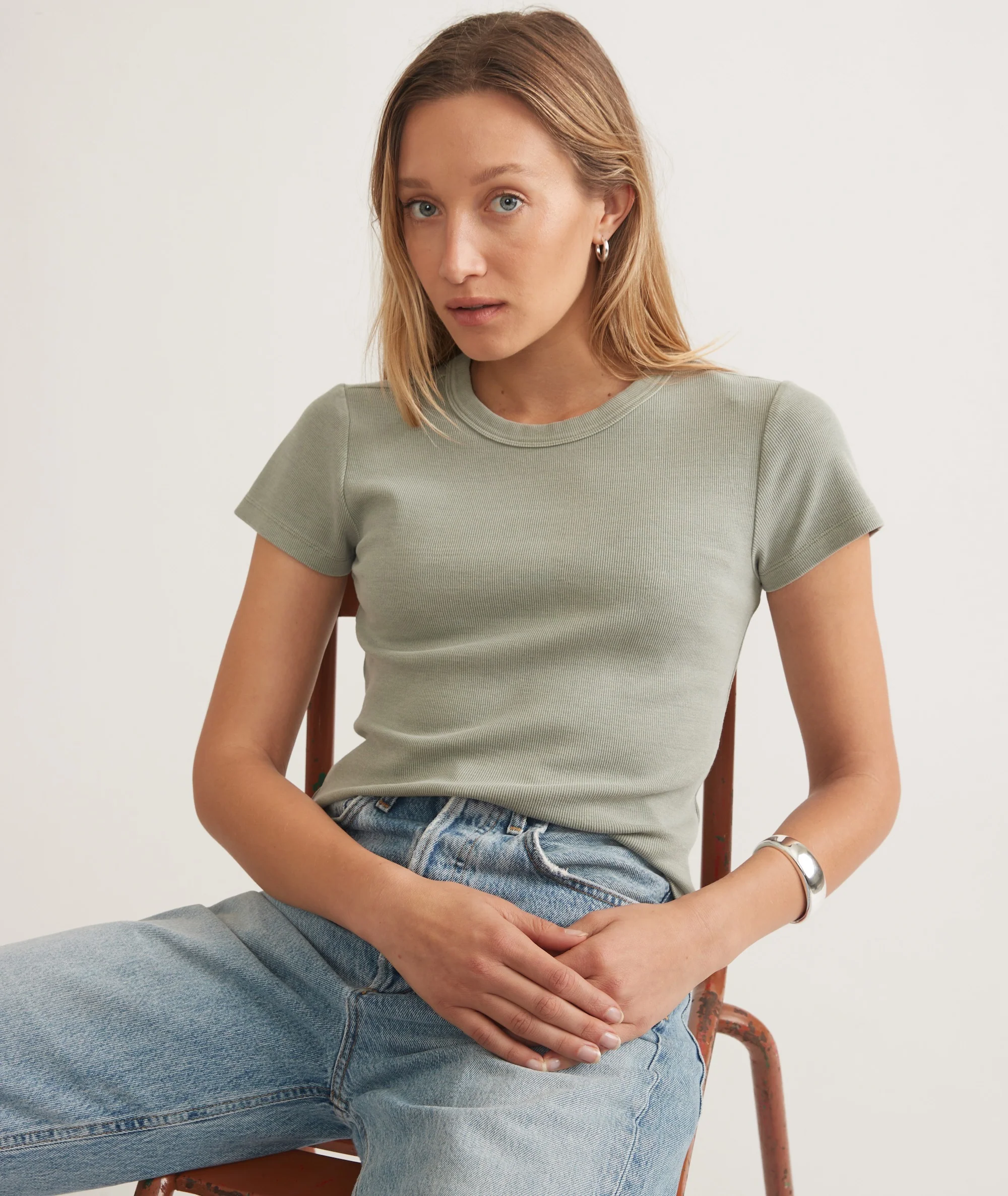 Lexi Rib Sun-In Crew Tee - Image 3